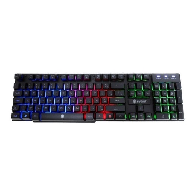 Teclado Gamer semi mecânico Evolut Eg206 Hawke