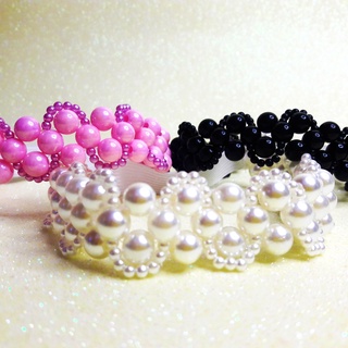 Porta coque com pérolas para bailarinas daminhas e noivas.