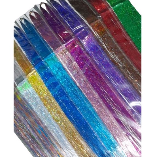 Fios de GLITTER Para o CABELO DIVERSAS CORES em Oferta na Shopee