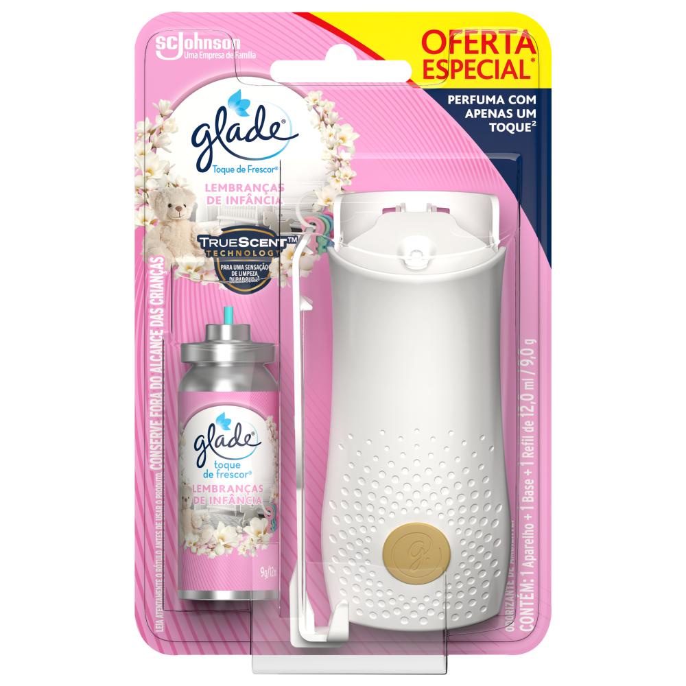 Odorizador de Ambiente Glade Toque de Frescor Aparelho + Refil Lembrança de Infância 12ml Oferta Especial em Oferta na Shopee