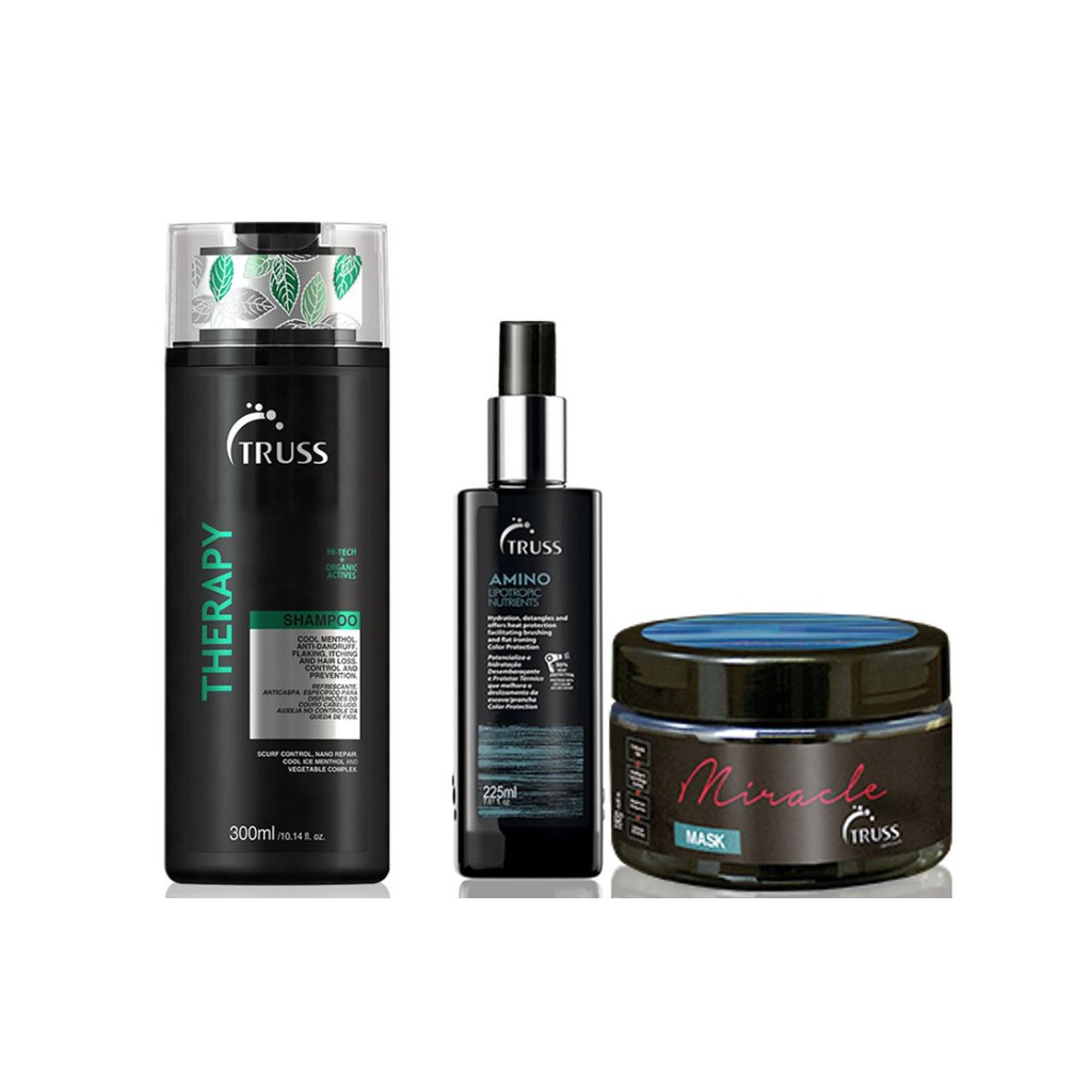 Truss Therapy Shampoo e Amino e Máscara Miracle