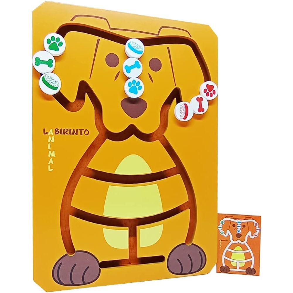 Brinquedo Educativo Pedagogico Labirinto Animal Carimbras