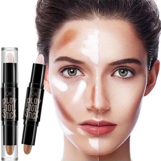 3 Cores Bastão Corretivo Iluminador & Contornos Cosméticos Maquiagem Facial Ponta Dupla Sombra Caneta HGF