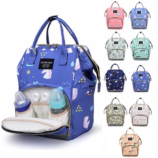 Mamãe Bolsa Estilo Fino Isolamento Térmico Posição Biberão Grande Capacidade Separação A Seco Saco De Viagem Desenho Mochila Impressa