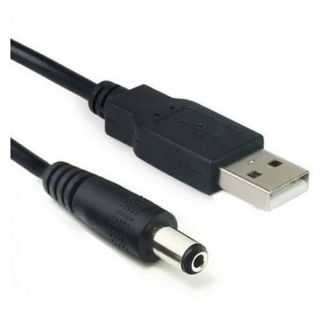Cabo Usb Para Fonte Conector P4 Pino 5.5 Força Tablet 50cm