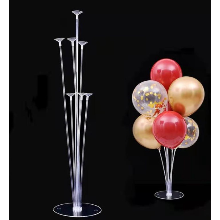 1 Suporte Balao 7 Haste Suporte Para Bexiga 70cm Enfeite De Festa