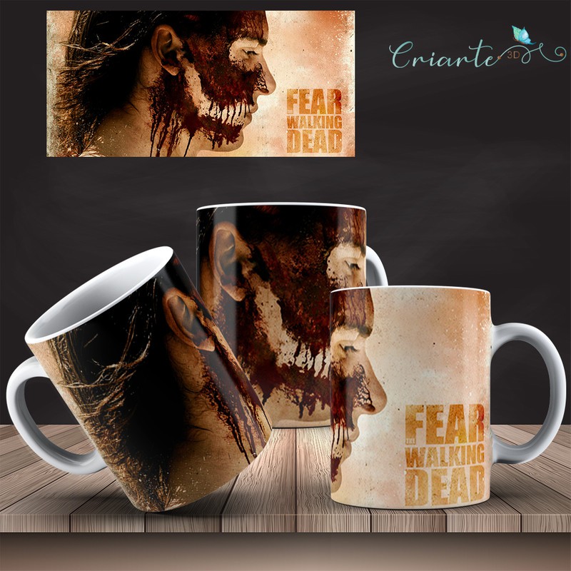 Caneca Porcelana Coleção Fear the Walking Dead Mod 04