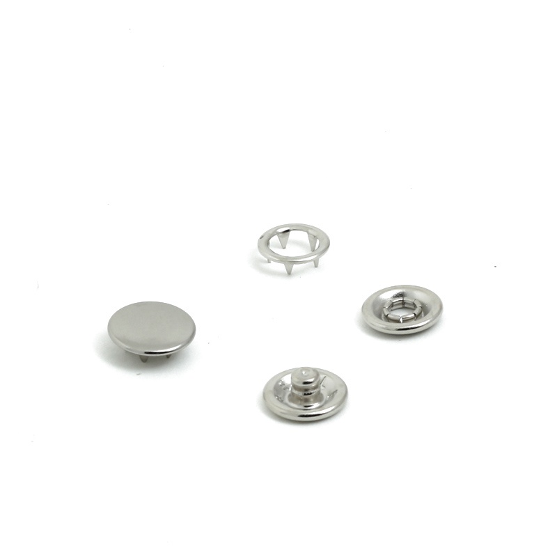200 conjuntos Botão de pressão latão  10mm   BT7.100.35.EE Eberle Latão Niquelado   3568 200 - 407Q8
