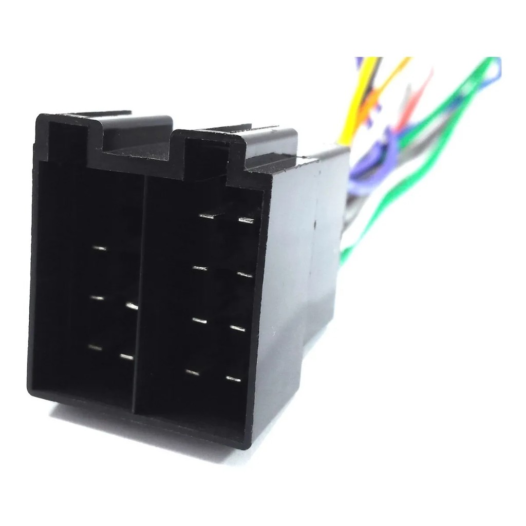 Plug 16 Vias Macho Com Chicote E Conector Som Automotivo - Escorrega o ...
