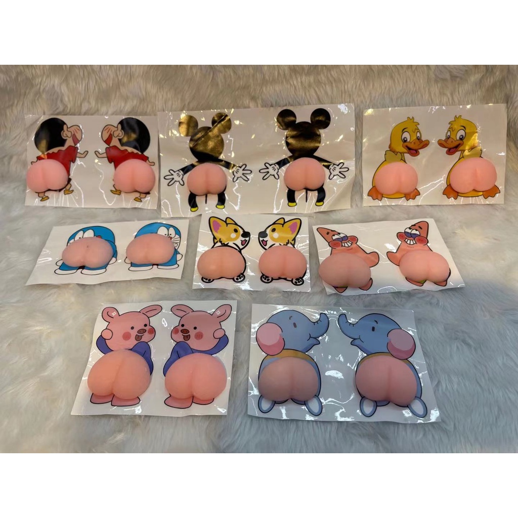 2 Adesivo bumbum  Descompressão Artefato Anti-impacto Silicone Celular Carro