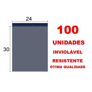 100 envelopes 24x30 cm (+3 cm aba) Plástico de segurança, Embalagem Correio