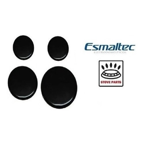 Kit Espalhador Liso Tampa Capa Fogão Esmaltec Samoa 4 Bocas ORIGINAL