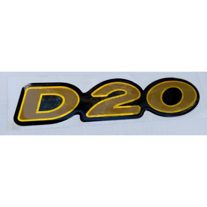 Emblema D20 Chevrolet Silverado Resinado PU