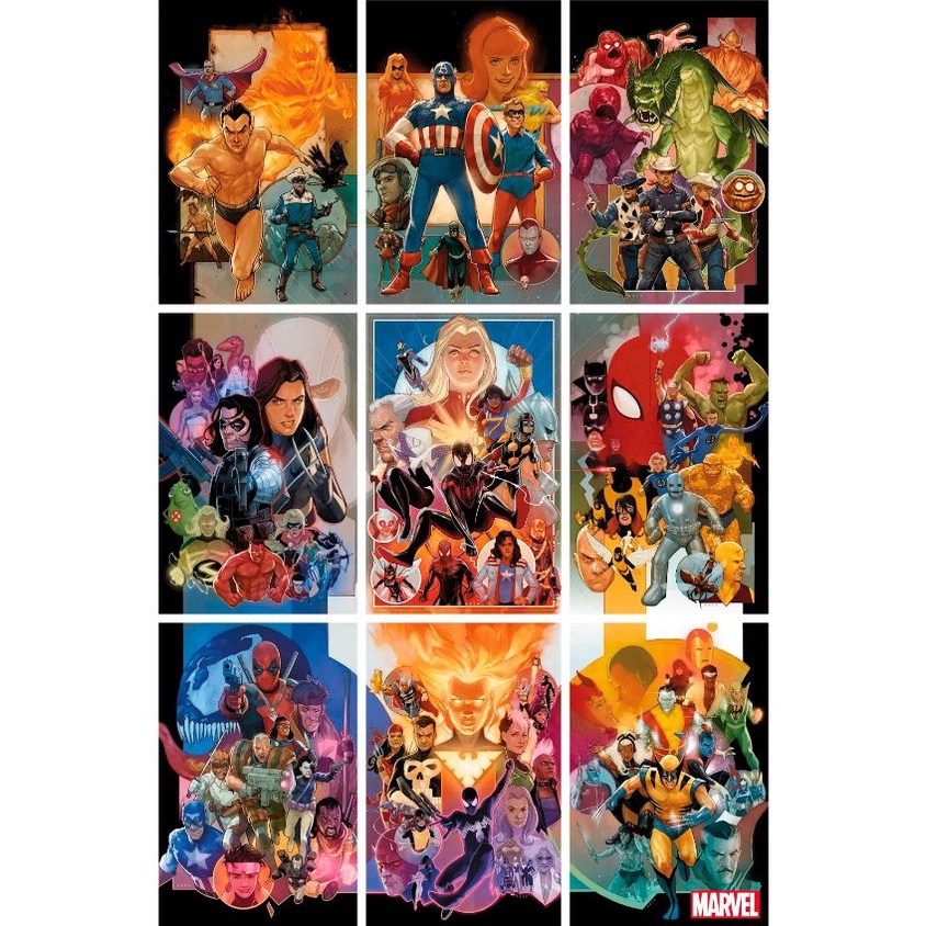 Pôster Conjunto Marvel 80