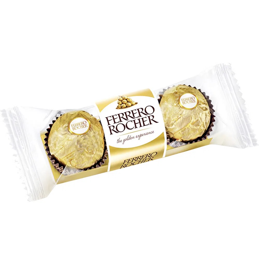 Bombom Ferrero Rocher T3 37,5g Ferrero - Pacote 3 unidades em Oferta na Shopee