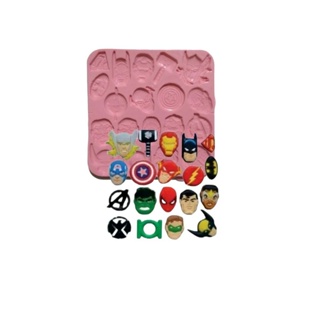 Molde De Silicone Heróis, Vingadores, Liga Da Justiça em Oferta na Shopee