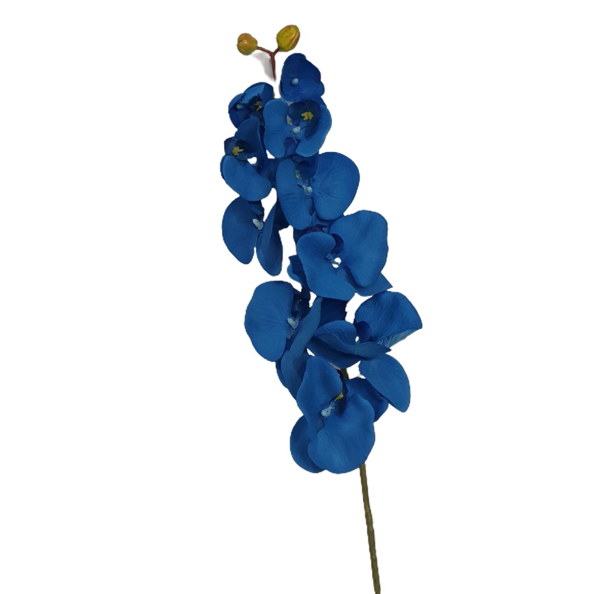 Flor Artificial Galho Orquídea phalaenopais azul 98cm para Arranjo Festa  Decoração | Shopee Brasil