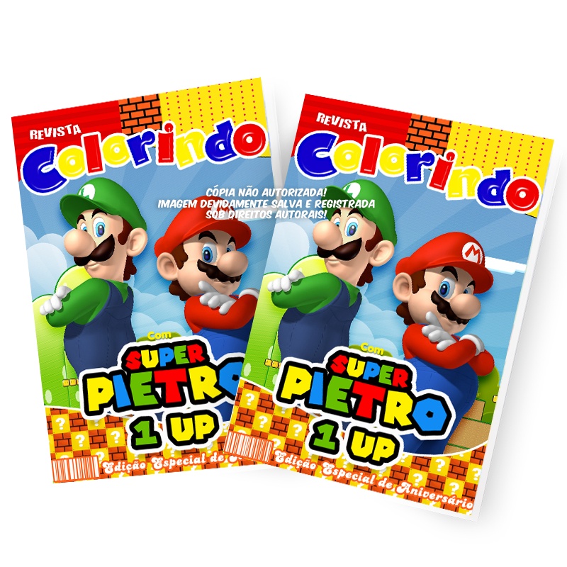 Mario e Luigi para Colorir: Onde Comprar | BuscaProdutos