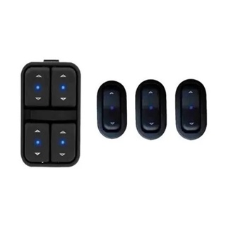 Kit Botão Vidro Elétrico Agile Corsa Prisma Meriva Celta LED AMBAR / AZUL em Oferta na Shopee