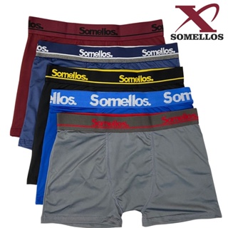 Kit C/ 5 Cuecas Boxer Adulto Masculina Microfibra Somellos em Oferta na Shopee