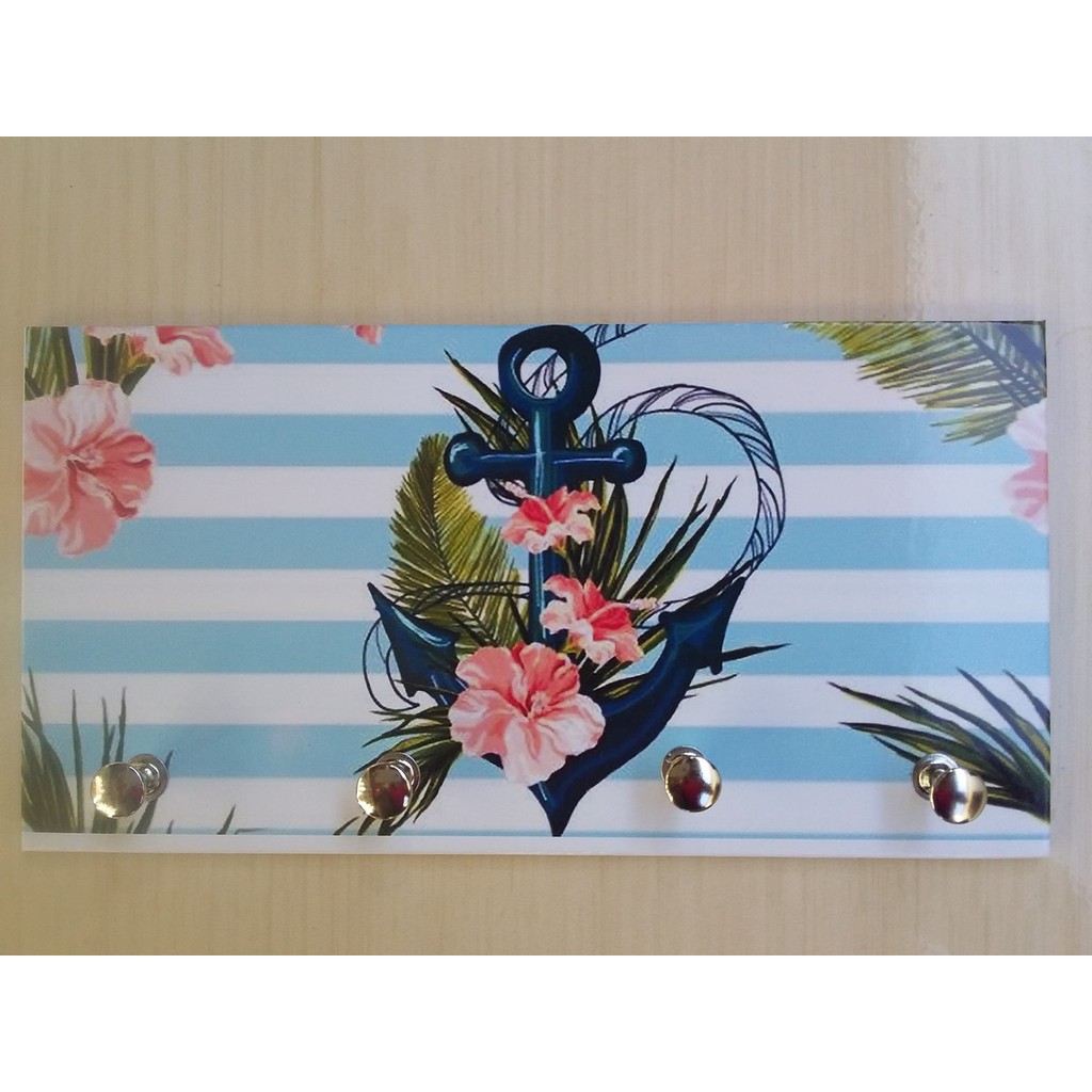 Porta chaves ancora navegação em mdf decoração chaves artesanato