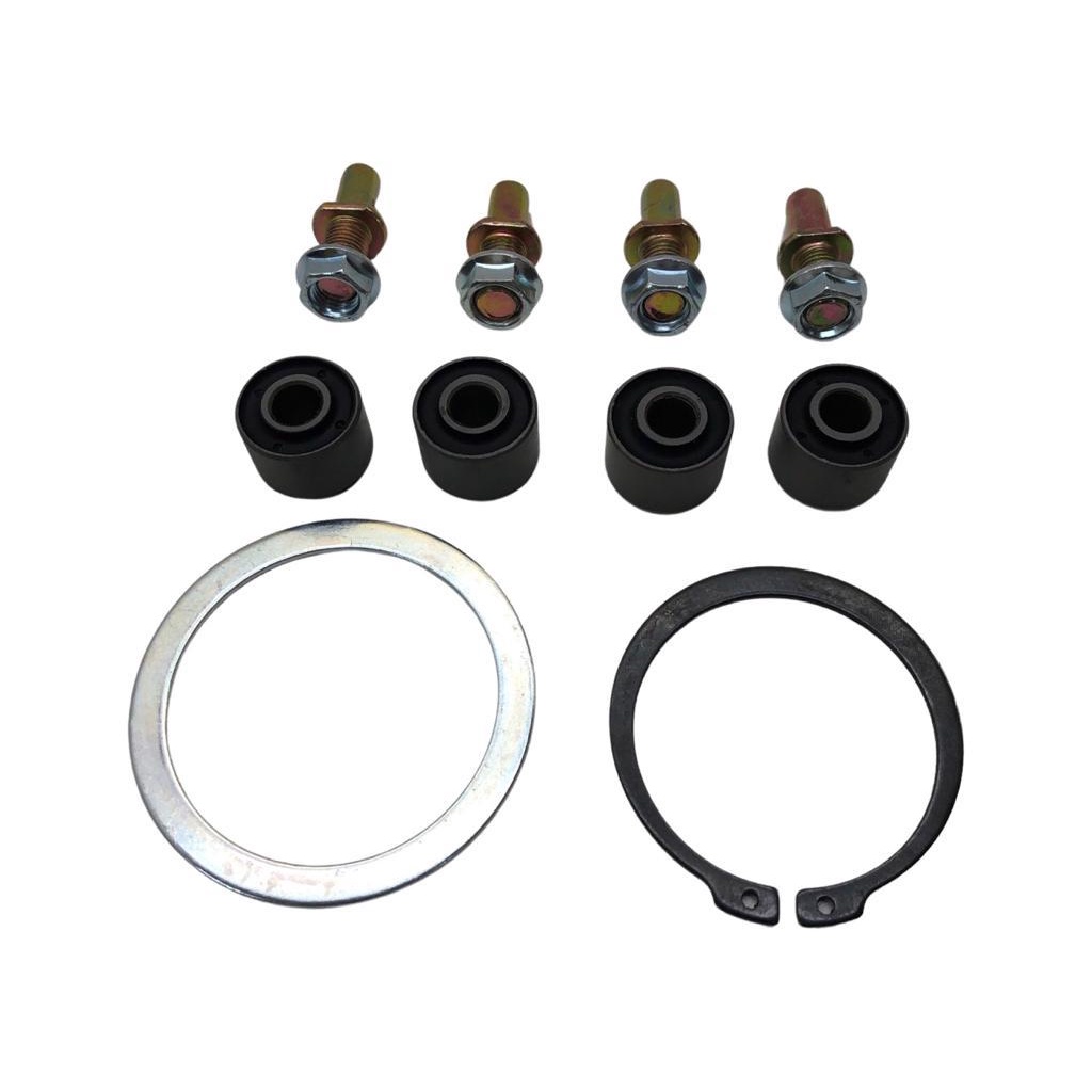 Kit Bucha Coroa  Ferro + Anel Espaçador + Prisioneiros + Porcas Coroa Titan 125 14 Pçs
