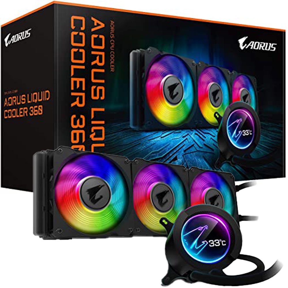 Water Cooler Gigabyte Aorus Waterforce X 360 Lcd Rgb 360mm - GP-AORUS ...