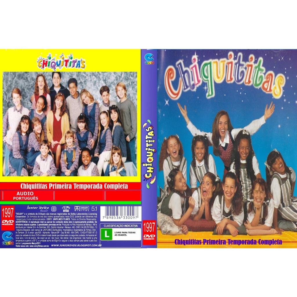 Dvd Chiquititas 1temporada completa leia a descricao