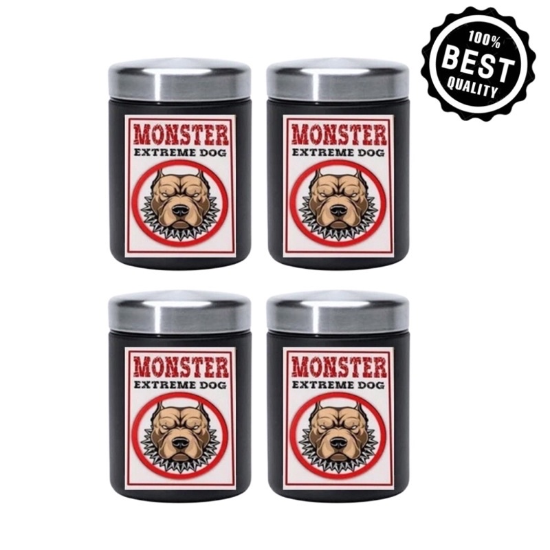 KIT Monster Pit Bull Muscle Dog Suplementos Cães 4 Potes 2kg