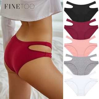 FINETOO Calcinha Feminina De Algodão/Cintura Baixa/Flexível/Confortável P-Gg em Oferta na Shopee