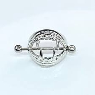 Piercing Mamilo Vampiro Aço Cirurgico / dourado