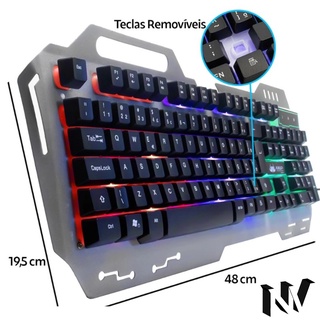 KIT Teclado Mouse Gamer Pc Marca Knup KP Shopee Brasil