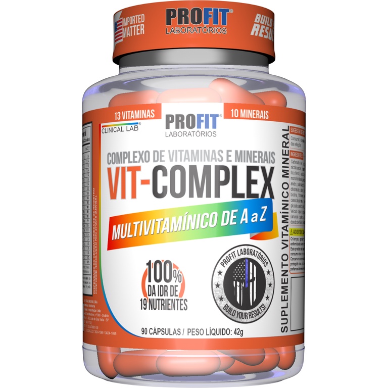 Multivitamínico Vit Complex A - Z 90 Capsulas - Profit Labs em Oferta na Shopee