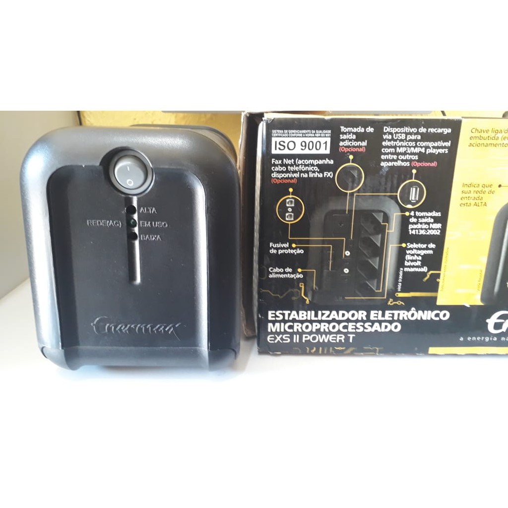 Estabilizador Eletrônico Microprocessado EXS II POWER T 500