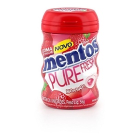 Chiclete Mentos Garrafa Pure Fresh Sabor Morango 56g - Promoção