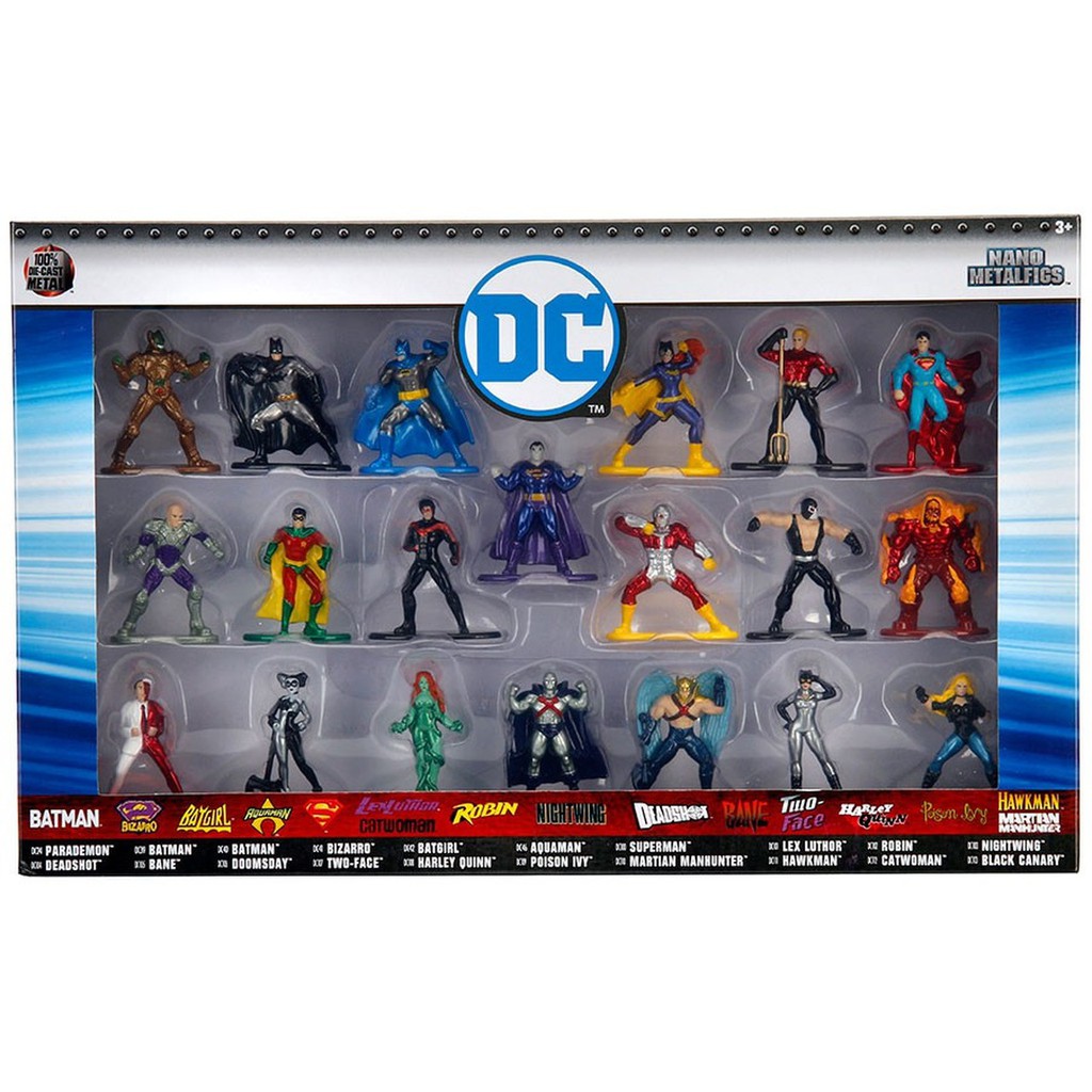 Nano Metalfigs - DC - 20 Pack - Jada Toys - Escorrega O Preço