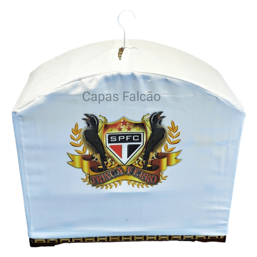 CAPAS PARA GAIOLAS DE COLEIROS , TRINCA COM ESTAMPA DE SEU TIME DE FUTEBOL.