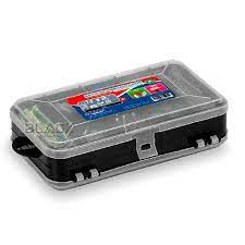 Estojo Organizador Para Pesca Mini Double Case 12 Divisões 2 lados Arqplast Anzol Parafusos Costura Linha Agulha