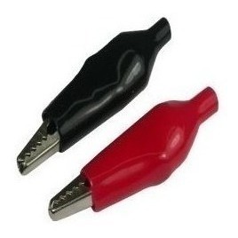 Par Garra Jacaré Pequena 27mm Preta E Vermelha em Oferta na Shopee