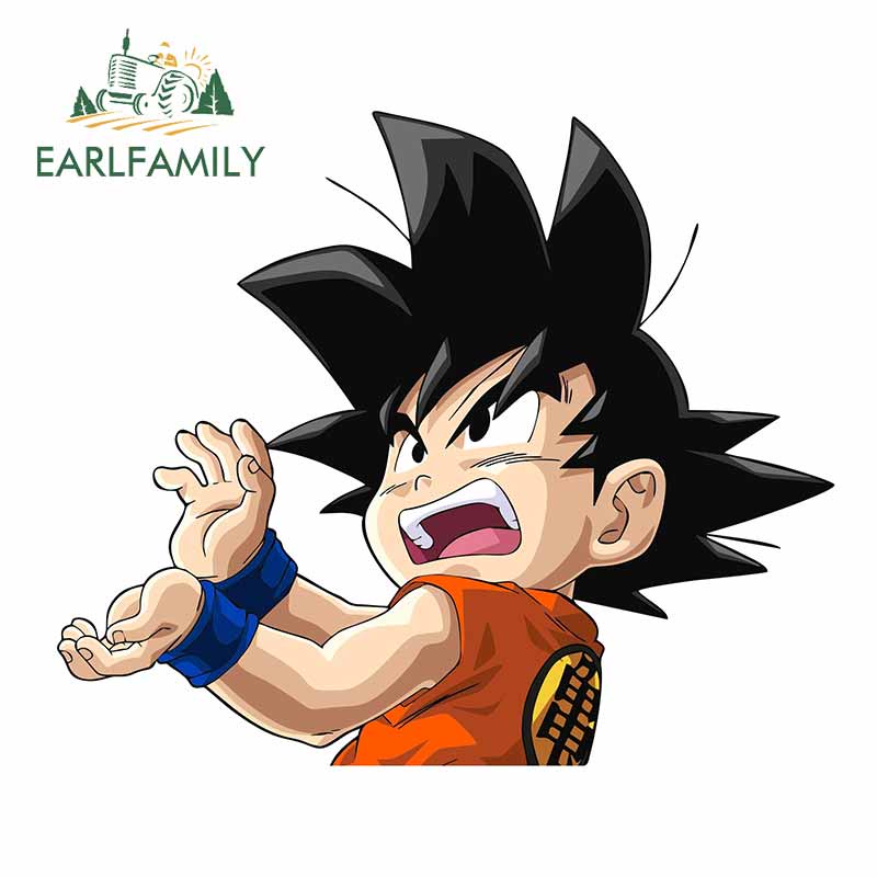 EARLFAMILY 13cm x 11cm Dragon Ball Adesivo De Carro Moda Personalidade À Prova De Riscos Skate Elétrico-Bicicleta JDM De