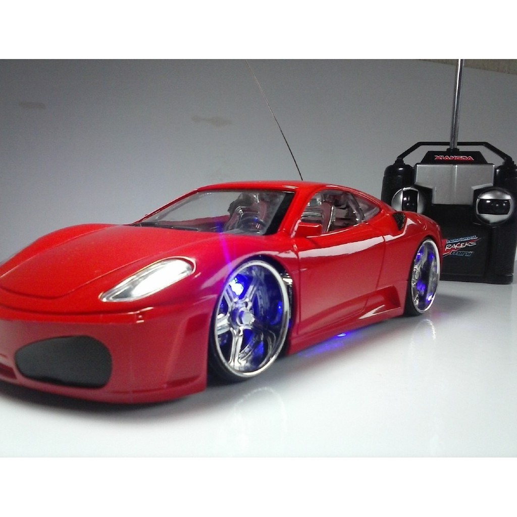 Carrinho Controle Remoto Veloz Neon Ferrari Perfect 4 funçoes com luzes