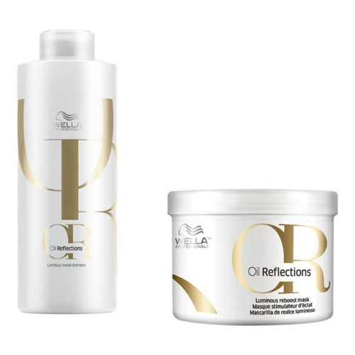 Kit Shampoo E Máscara Iluminadora Wella Oil Reflections