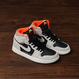 nike air jordan 1 neutral grey hyper crimson