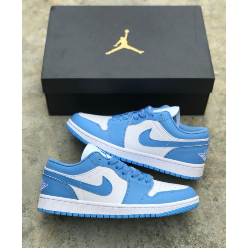 Nike Sports Shoes Nike Air Jordan 1 Low Top Sneakers Casual Shoes Blue Premium 40 44 Euro Men S Shoes Women S Shoes Shopee Brasil