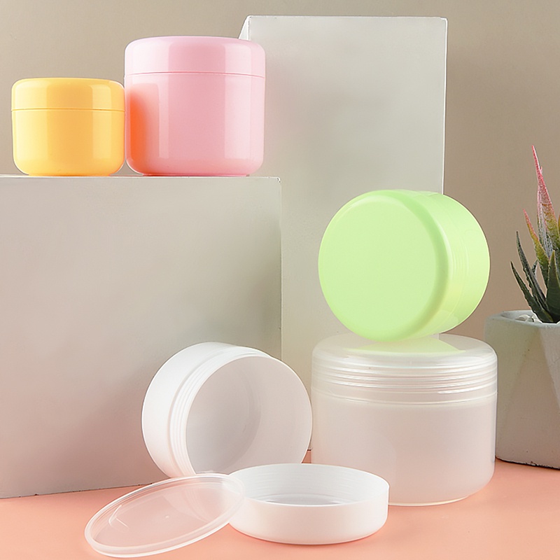 Colorido Para Embalagem De Viagem Loção Facial Cosmética Acessórios Redondos Portáteis Frasco De Creme Recarregável Sub-Caixa Multi-Tamanho Reutilizável