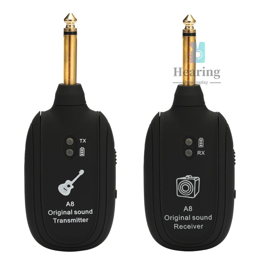 A8 UHF Sem Fio Guitarra Transmissor Receptor Set Faixa De 730 Mhz 50 M Para Guitarras Elétricas