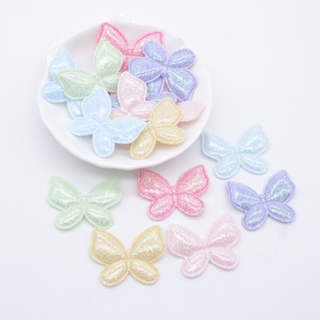 50Pcs 3.2 * 2.5cm Borboleta Aplique para DIY Menina Cabeça Cabelo Clips Decoração Roupas Chapéu Patches de costura em Oferta na Shopee