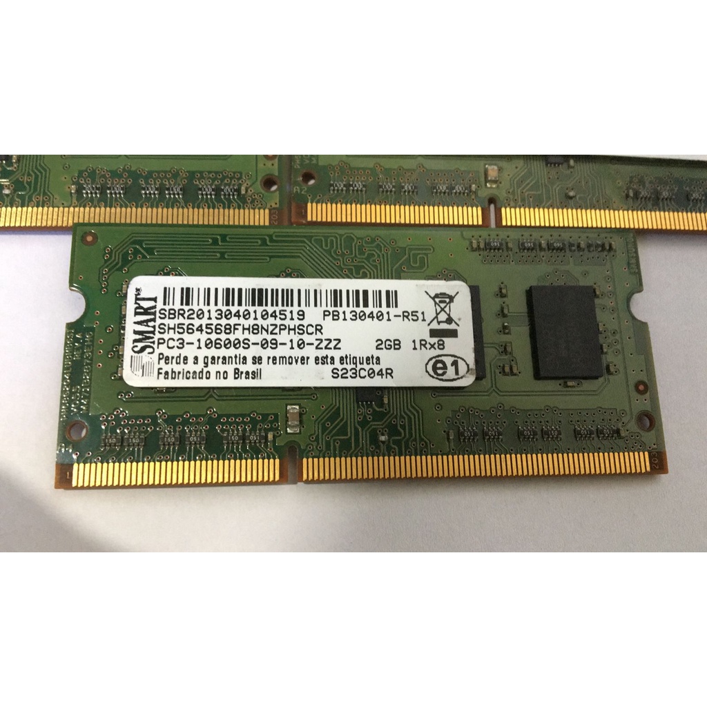 Memória Notebook Smart 2gb Ddr3 1333mhz
