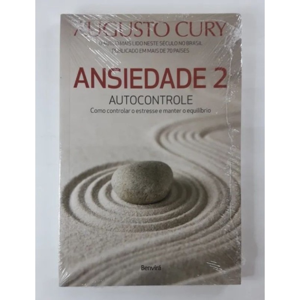 Livro Ansiedade 2 Autocontrole Augusto Cury Capa Comum Shopee Brasil 5205