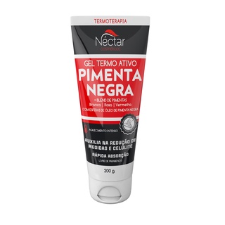 3 Gel Massageador Pimenta Negra (Redução Medidas e Celulites) 200g - Néctar